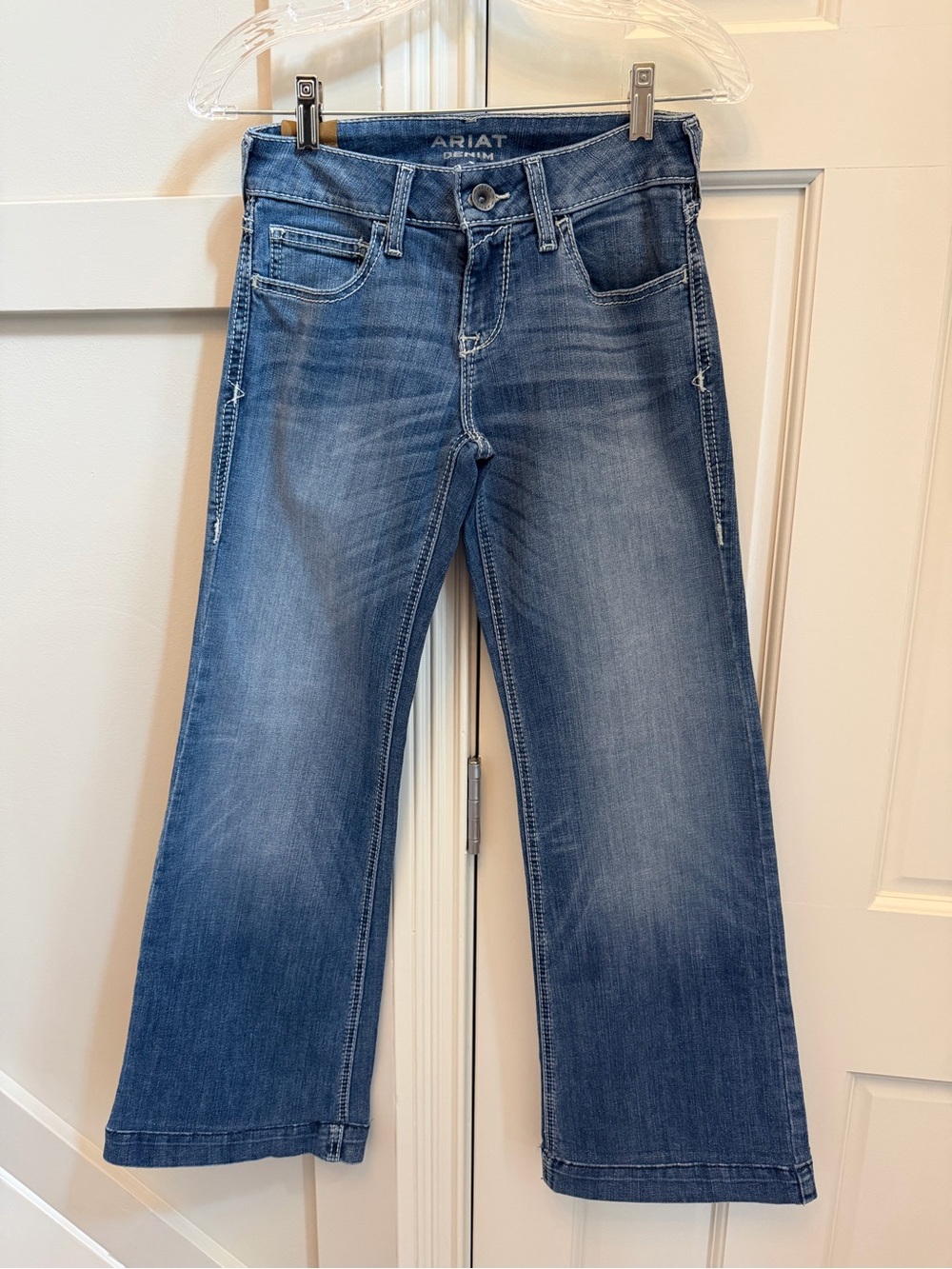Ariat Medium Blue Wide Leg Denim Jeans